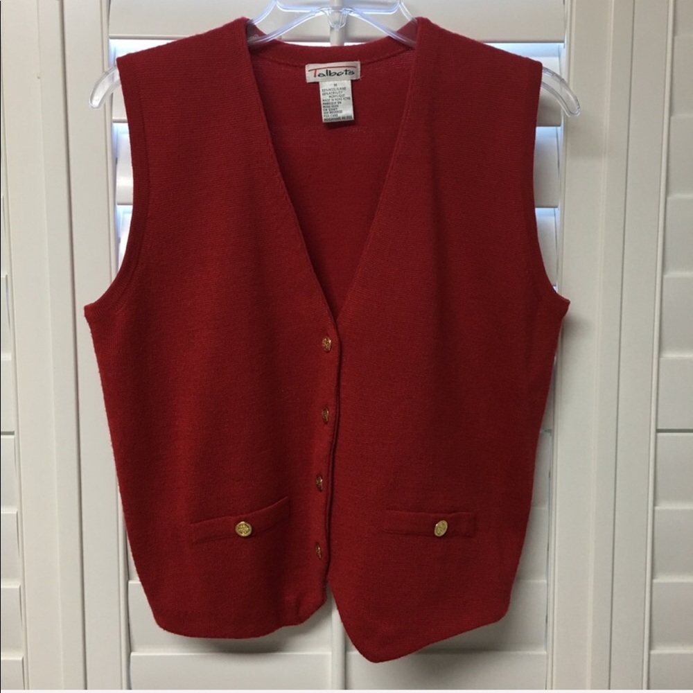 Talbot’s Red Vest || Size M